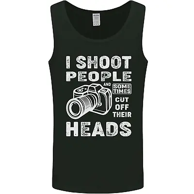 Photography I Shoot People Photographer Mens Vest Tank Top • $13.04