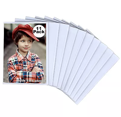 11 Pack Magnetic Photo Sleeves 4x6 Picture Holder Wall Decoration Fridge Magnet • $10.87