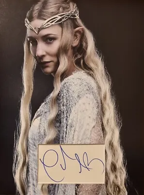CATE BLANCHETT Signed 16x12 Photo Display LORD OF THE RINGS COA • £99.99