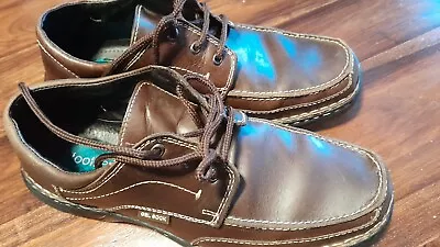 Footiflex Gel Sock Mens Brown Shoes Size 12 Vgc • £4.99
