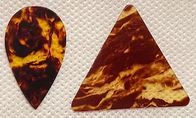 VIntage Guitar Picks- 1960’s Japanese Triangle And Pointed Teardrop-Medium- NOS • $7.49