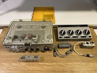 Nagra 4.2 Kudelski Reel To Reel Tape Recorder & Mixer BM II Manual 3 X NEW Heads • £2350