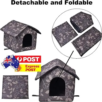 Waterproof Cat House Warm Pet Bed House Cat Bed Cave For Indoor And Outdoor Use • $26.39