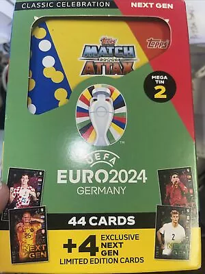 EURO 2024 Match Attax International Icons Mega Tin 2 Topps Trading Cards • £12.99