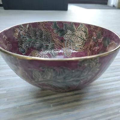 £34.99 • Buy Cloisonné Floral Bowl Hand Painted Decorative Ceramic Centerpiece China? 8 Inch