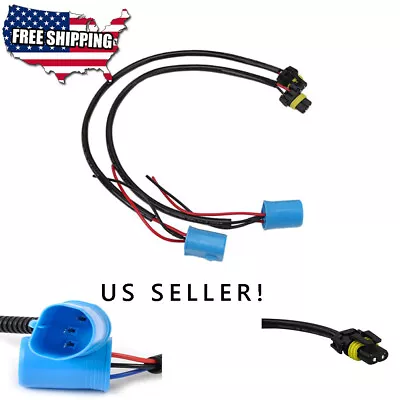 2PCS 9004 9007 To 9006 Male To Female Wire Harness Socket For HID Conversion Kit • $12.95