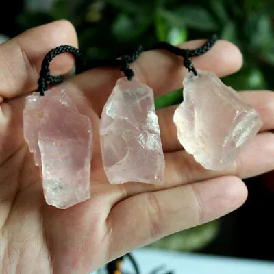 $2.99 • Buy Natural Crystal Pendulum Quartz Stone Pendant Chakra Healing Gemstone Necklace