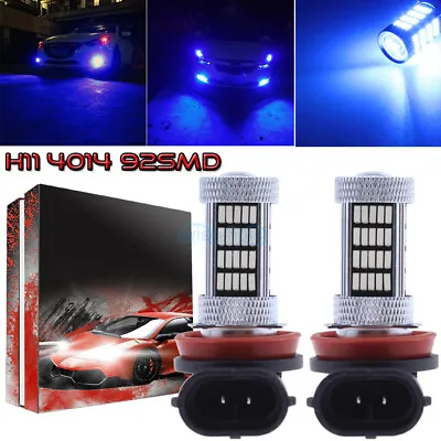 2Pcs H11 H8 H9 H16 4014 92SMD LED Fog Light Conversion Kit Upgrade 10000K Blue • $25.95