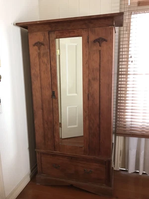 $350 • Buy Beautiful Australian Antique Wardrobe  - Solid Pine