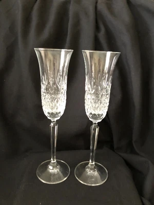 $39 • Buy Vintage Champagne Flutes - Crystal -  Set Of Two