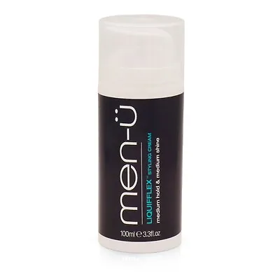Men-u Liquifflex 100ml | Hair Styling Grooming Cream Medium Hold & Medium Shine • £17.95
