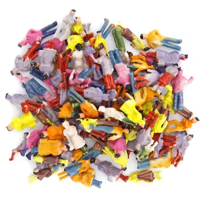  100 Pcs Mini People Figurines Figures Scale 1: 150 Multicolor Painted Mold • $9.56