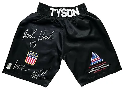 Mike Tyson Signed Inscribed Iron Trunks Vs. Holyfield #D/58 JSA COA  Tyson Vs.  • $2549.15