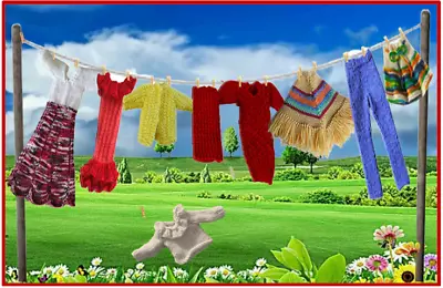£2.50 • Buy KNITTING PATTERN Barbie Fashion Doll Clothes 5 Outfits Dress Teenage Skirt Sindy