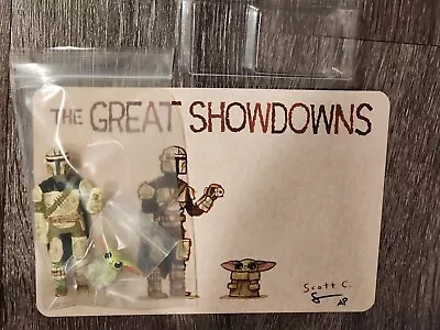 Scott C The Great Showdowns Figure Mandalorian Grogu Baby Yoda RARE Signed SDCC  • $199.99