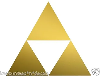 Nintendo NES N64 Legend Of Zelda Link Gold Triforce Vinyl Decal Sticker Emblem • $4.99