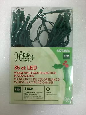 Holiday Living 35-Count 14.58-ft Multi-function White LED Battery-operated Timer • $15.99