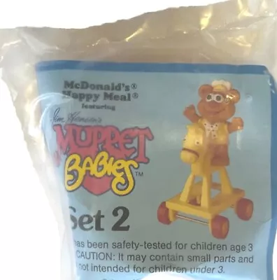 1986 McDonald’s Jim Henson MUPPET BABIES Set 2 Happy Meal Toy FACTORY SEALED • $1.99