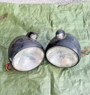 Vtg Yankee Owlite Fender Mount Sealed Beam Hot Rod Truck Headlights SCTA TROG • $199