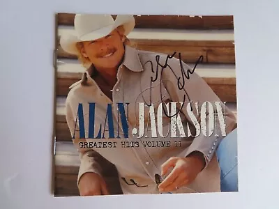Signed Autographed CD Booklet Alan Jackson - Greatest Hits Volume II • $14.99