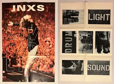 INXS Live Baby Live 1991 US Atlantic Double-Sided PROMO Poster Michael Hutchence • $100