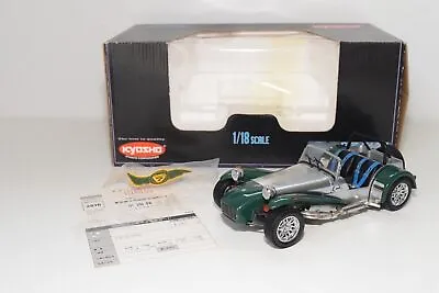 A60 1:18 Kyosho 7020 Caterham Super Seven Green With Chrome Mib • £155.14