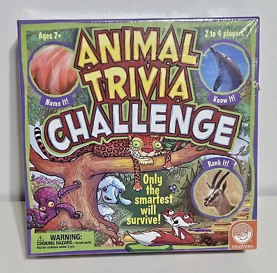 Animal Trivia Challenge Boardgame Game By MindWare 682334 - New Sealed In Box • $17.99
