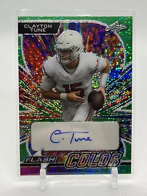 2023 Leaf Eclectic Clayton Tune Auto Autograph Green /5 Flash Of Color FC-CT1 • $10