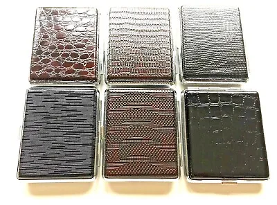 £4.10 • Buy Kingsize Leather Look Cigarette Case Holds 18 Cigarettes Double Sided
