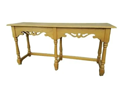 Ethan Allen Canterbury Oak Sofa Table 28-9403 Console Entry Hall • $650