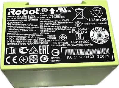 Authentic Roomba Battery E5 E6 I1 I2 I3 I4 I5 I6 I7 I7+ I8 J5 J6 J7 Original OEM • $39.95
