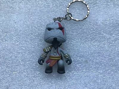£34.99 • Buy God Of War Kratos Sackboy Figure Keyring LittleBigPlanet God Of War PROMO PS4PS3