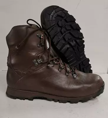 Iturri Male Brown Leather  Patrol Boots 9 Medium Genuine British Military • $63.15