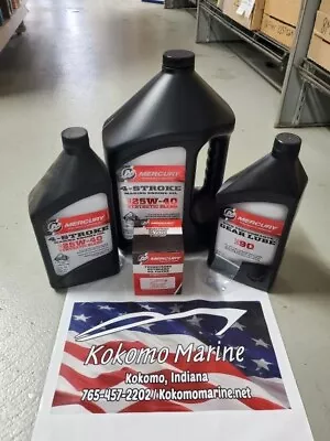 Mercury OEM Synthetic Oil & Gear Lube Kit 75/90/115HP (2.1L) • $120