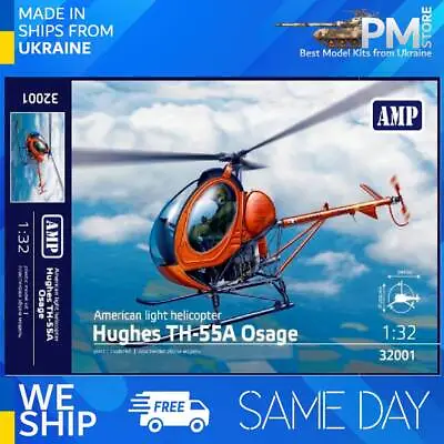 $49.99 • Buy AMP 32-001 - 1/32 - Hughes TH-55 Osage, Scale Plastic Model Kit