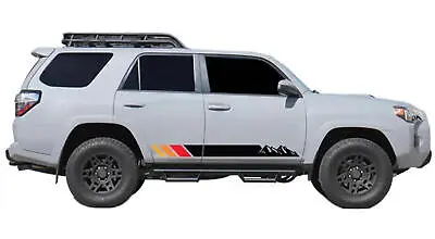 Graphic Side Skirt Stripe Mountain Sticker Kit For Toyota 4Runner Car Door Decal • $37.59