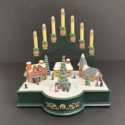 Avon Christmas Candle Arch Village Scene Light Up Musical Moving Xmas Decoration • £24.99