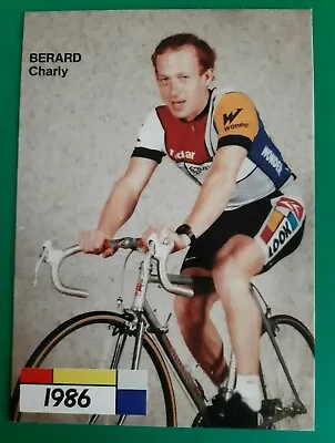 CYCLING CHARLY BERARD Team LA VIE CLAIRE WONDER 1986 Cycling Card • $4.24