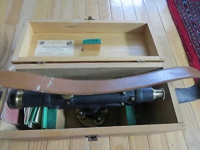 Vintage David White Co. Surveyors Transit With Wooden Case And Accessories • $180