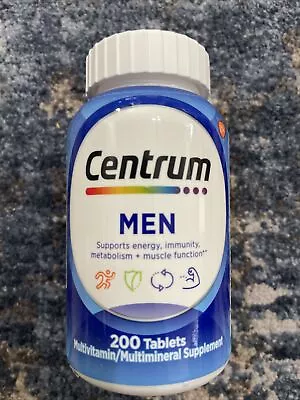 Centrum Men Multivitamin/Multimineral Supplement 200 Tablets EXP. 05/2024 • $9.99