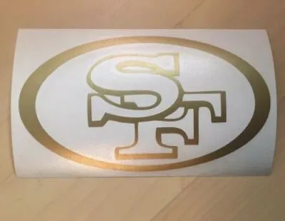 San Francisco 49ers Gold Car Window Sticker Decal SF • $4.50