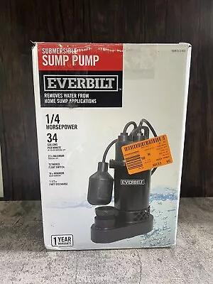 Everbilt 1/2 HP Cast Iron Submersible Sump Pump HDS50 - Used • $39.99