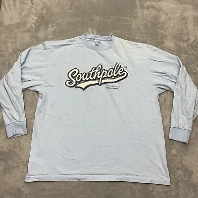South Pole Premium Shirt Mens XL Blue Long Sleeve Tshirt • $16.09