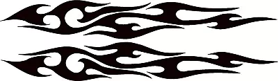 2 Tribal Flame Vinyl Decals Truck Motorcycle Tank Car Decals • $14.70