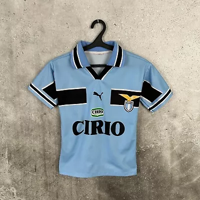 Ss Lazio 1998 1999 2000 Home Football Shirt Puma Jersey Youth Size S • £41.99