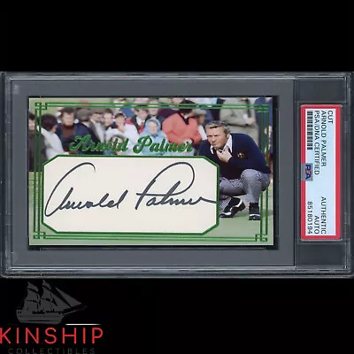 Arnold Palmer Signed Cut 3x5 Custom Card PSA DNA Slabbed Masters Golf Auto C2690 • $299