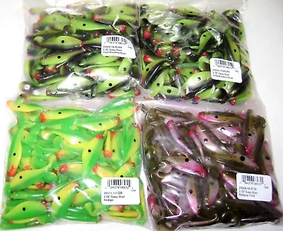 400 Mister Twister Nature Sassy Shad Lures Firetiger Trout Chartreuse Bloodline • $39.99