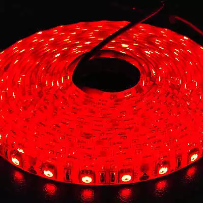 $15.99 • Buy Waterproof 12V Red 5M 5050 SMD 300 Leds LED Strips Led Strip Lights