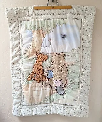 Classic Winnie The Pooh Baby Blanket Comforter Quilt • $39.95