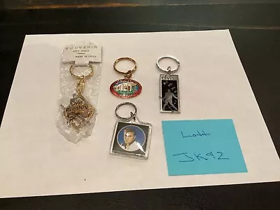 Authentic Collection Of (4) Elvis Presley Keychains Must See Nr • $14.95